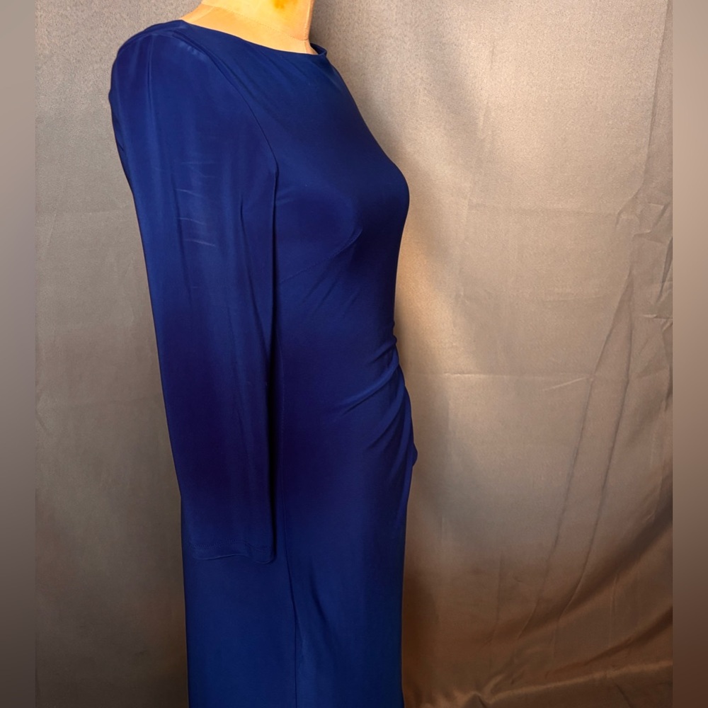 Lauren Ralph Lauren Royal Blue Long Sleeve Dress - Picture 7 of 7